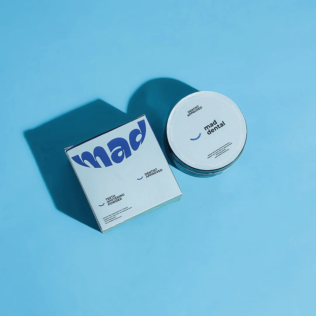 MAD Dental Care Teeth Whitening Powder Dentist Approved