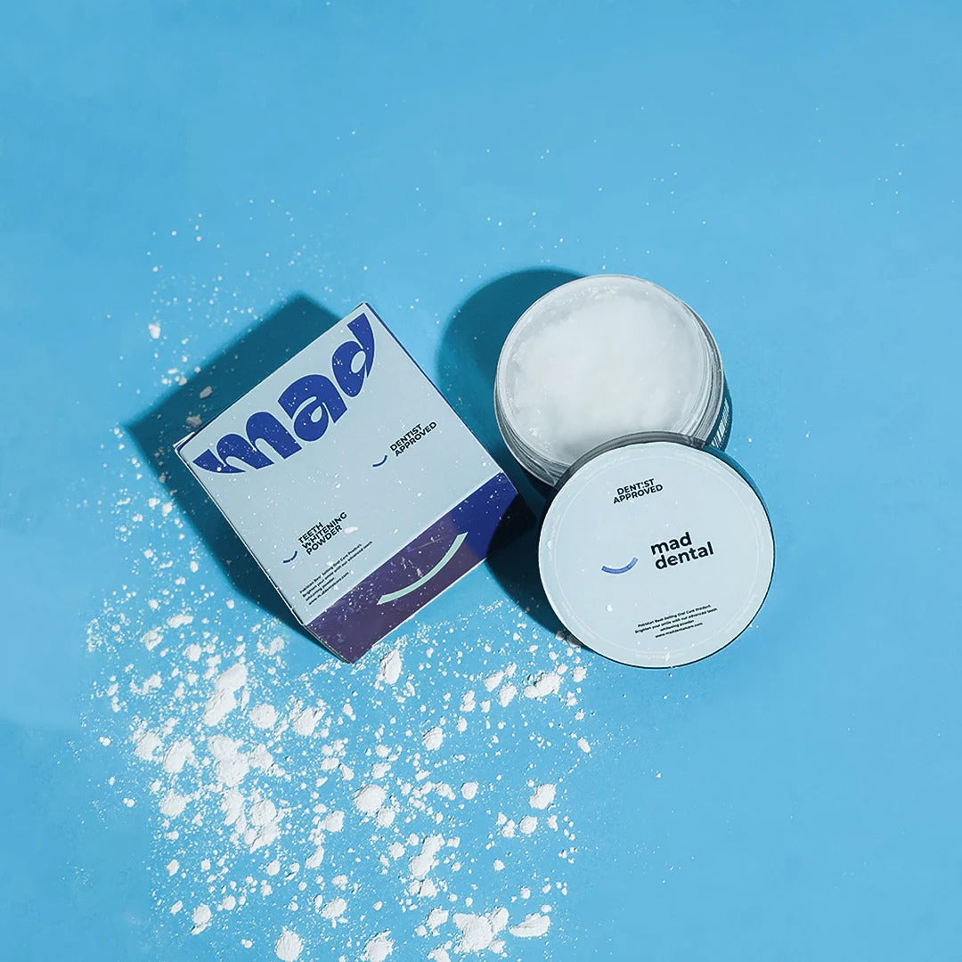 MAD Dental Care Teeth Whitening Powder Dentist Approved
