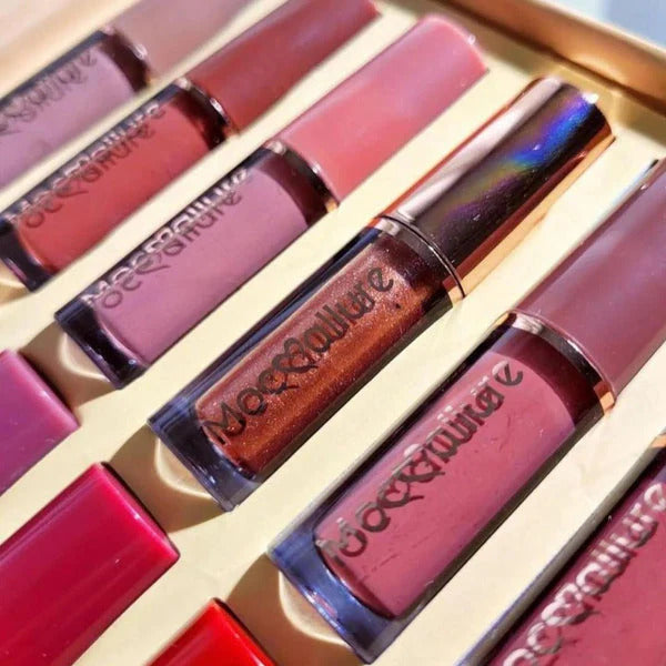 12 pcs Mocallure Lip Gloss Set Kit Highiy Pigmented Waterproof Long Lasting
