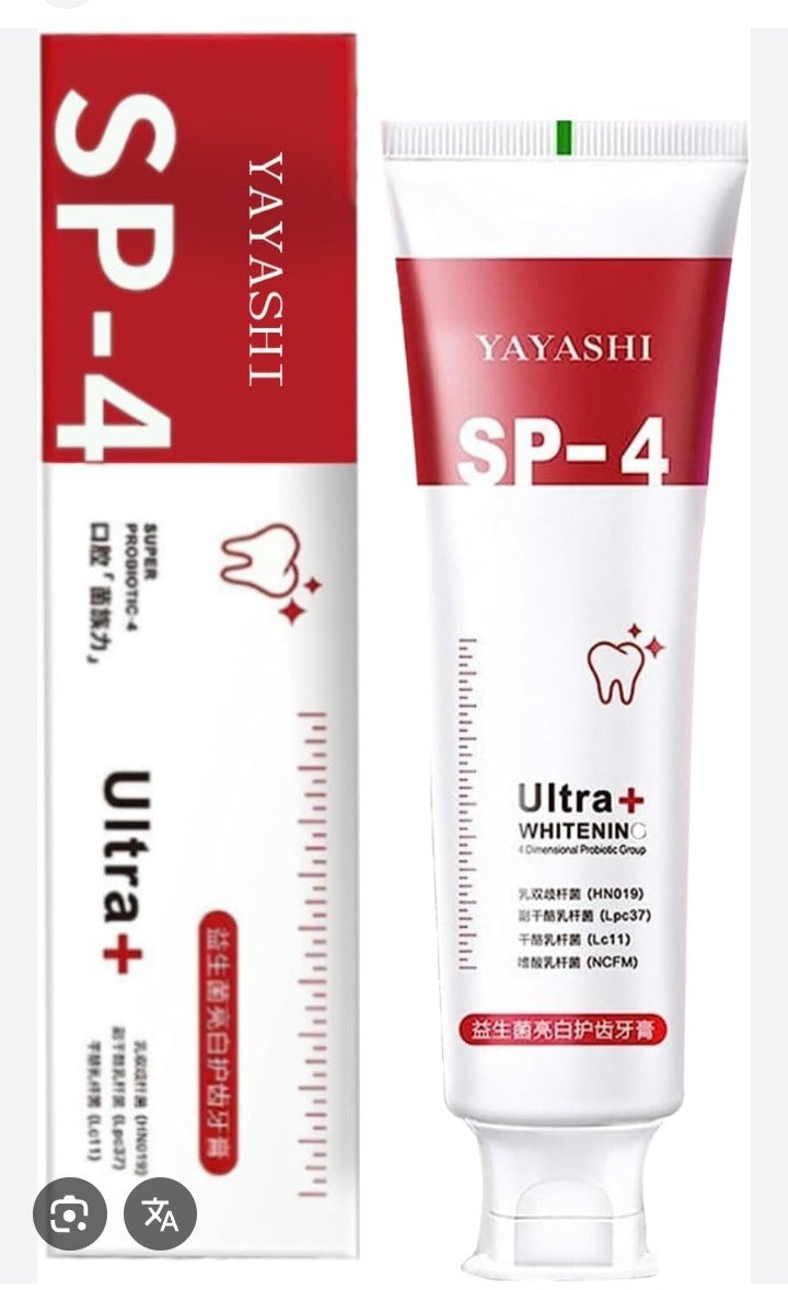 YAYASHI SP4 Toothpaste Ultra Whitening Probiotic Tooth Paste