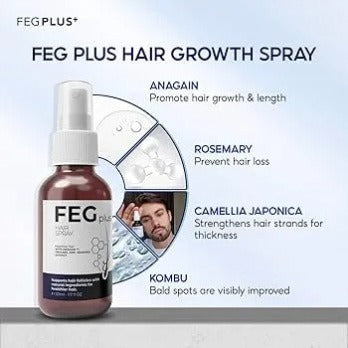 FEG Plus Hair Growth Spray Serum Oil For Women Hair Loss Control 50ml