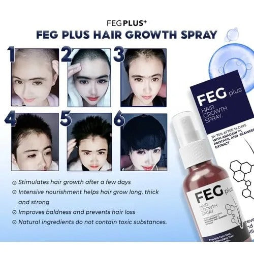 FEG Plus Hair Growth Spray Serum Oil For Women Hair Loss Control 50ml