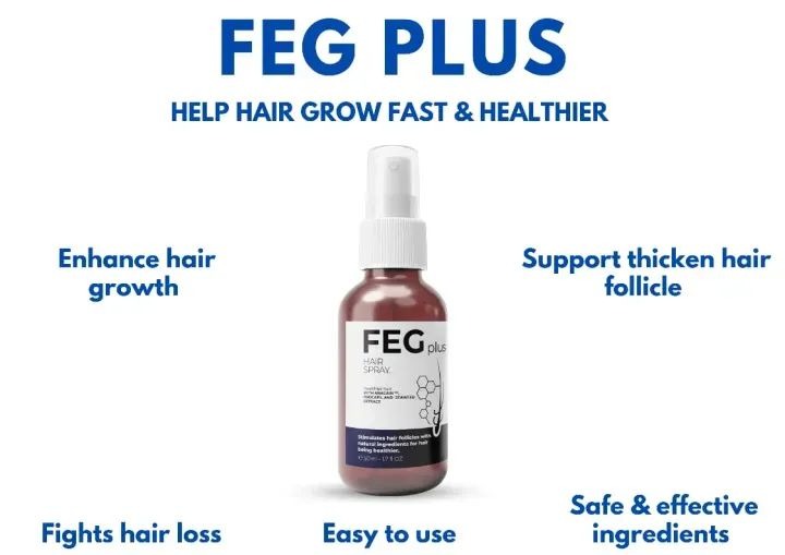 FEG Plus Hair Growth Spray Serum Oil For Women Hair Loss Control 50ml